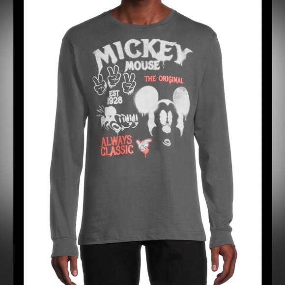 Disney Other - DISNEY Mickey Mouse Rock out Classic Rock Black Long Sleeve Tee